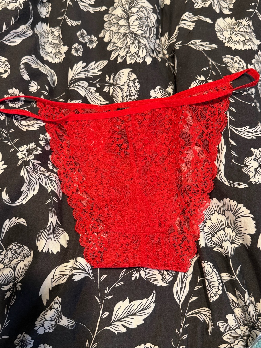 Popsi Lingerie Red Lace Cheeky Panty